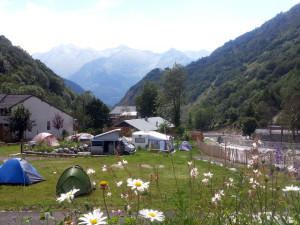 emplacement camping barèges tente van camping-car Pyrénées