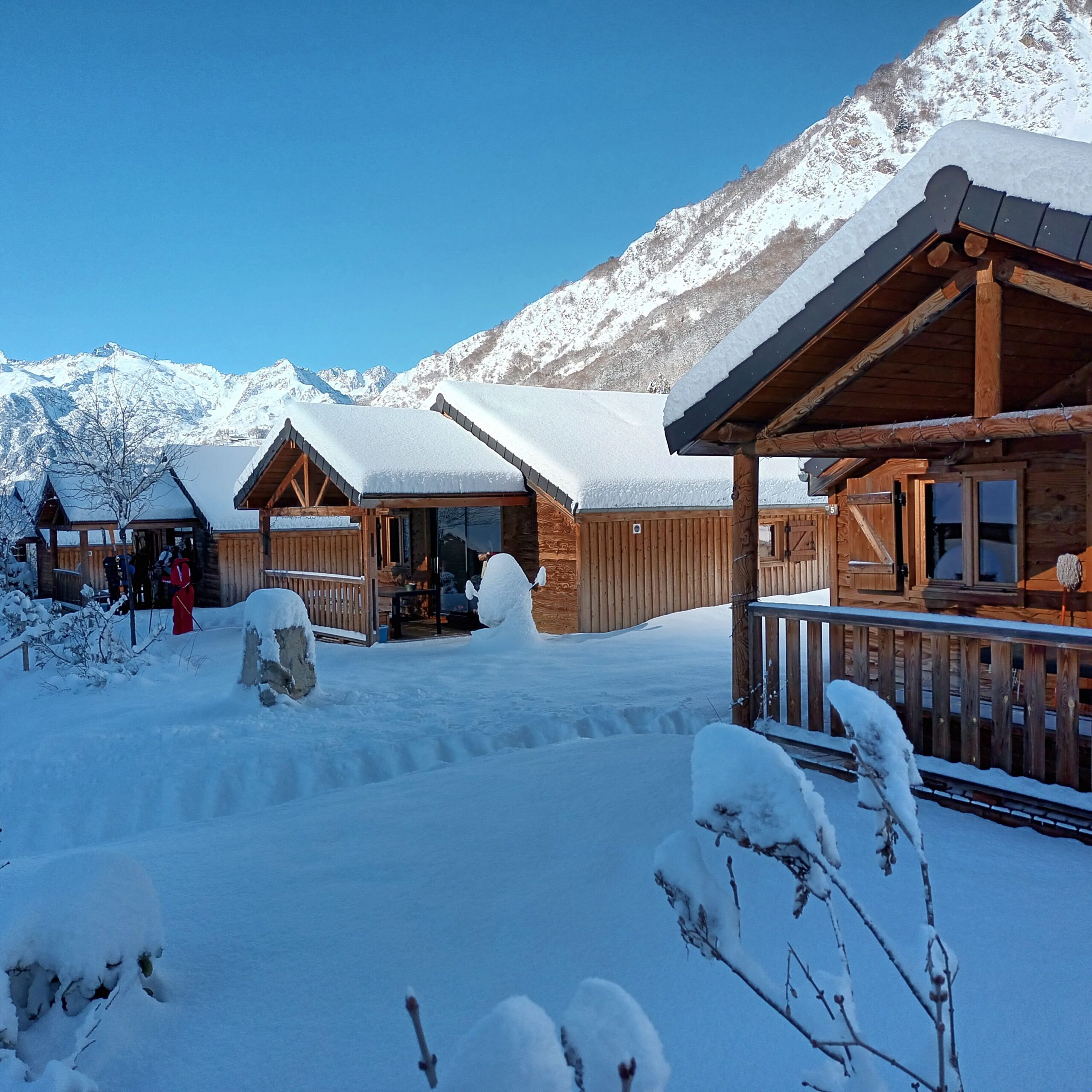 chalet hiver camping la ribère CHALET CAMPING BAREGES HIVER